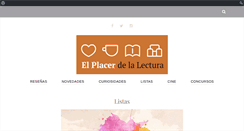 Desktop Screenshot of elplacerdelalectura.com